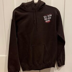 Brown Hoodie with Graphic Print